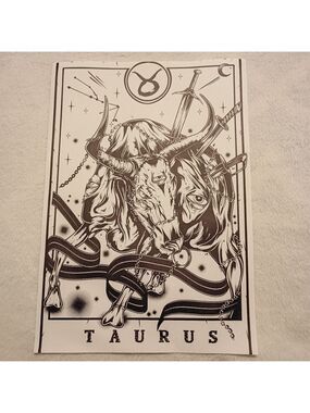 2/$10 Taurus Zodiac Canvas Art Print